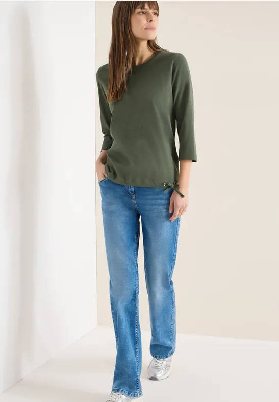 T-shirt avec cordon de serrage khaki