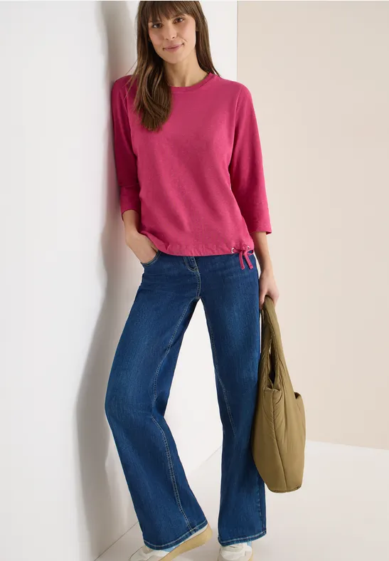 T-shirt avec cordon de serrage rose petal