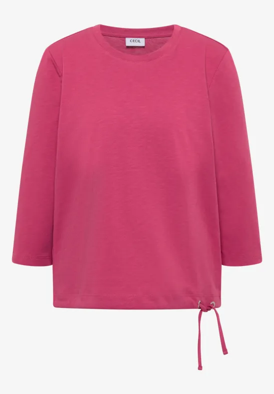 T-shirt avec cordon de serrage rose petal