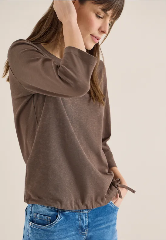 T-shirt avec cordon de serrage urban taupe