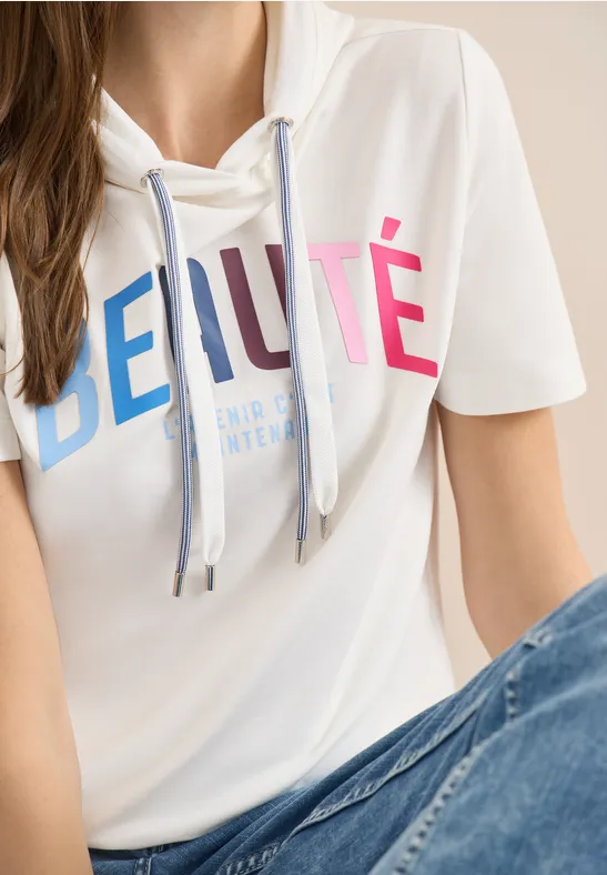 Hoodie Shirt vanilla white