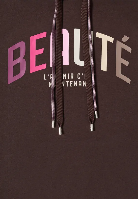 Hoodie Shirt macchiato brown