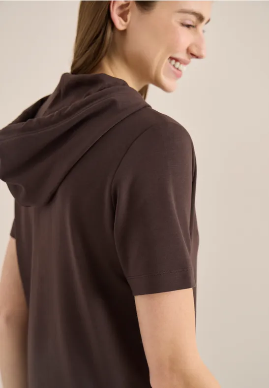 Hoodie Shirt macchiato brown