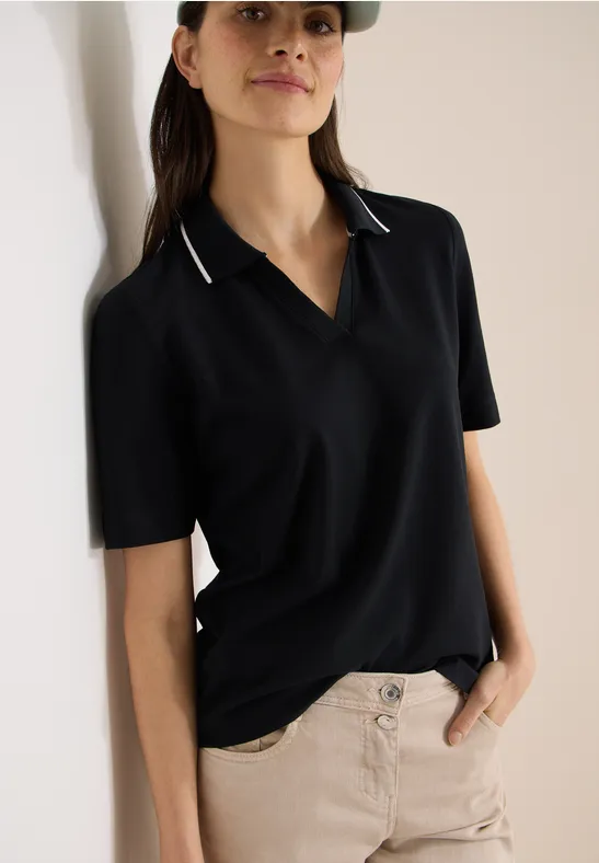 Piqué Poloshirt Black