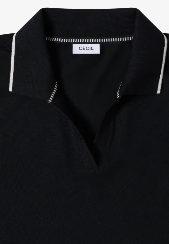 Piqué Poloshirt Black