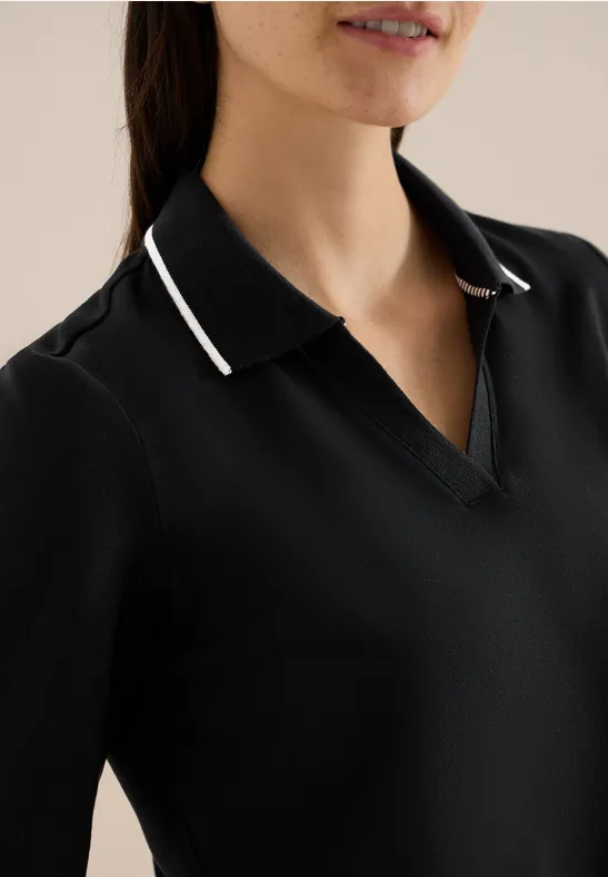Piqué Poloshirt Black