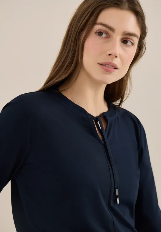 Shirt im Tunika-Look universal blue