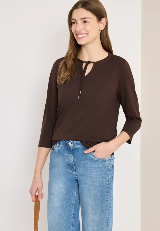 Shirt macchiato brown