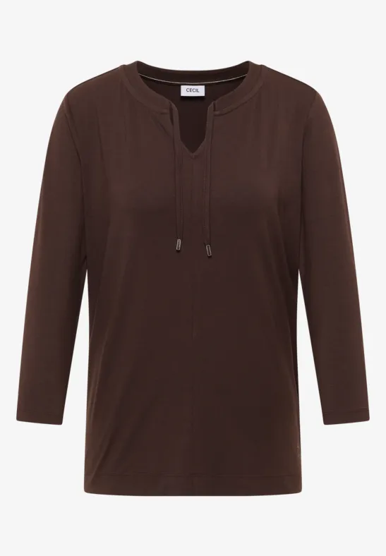 Shirt macchiato brown