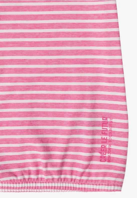 Gestreiftes T-Shirt beetroot pink