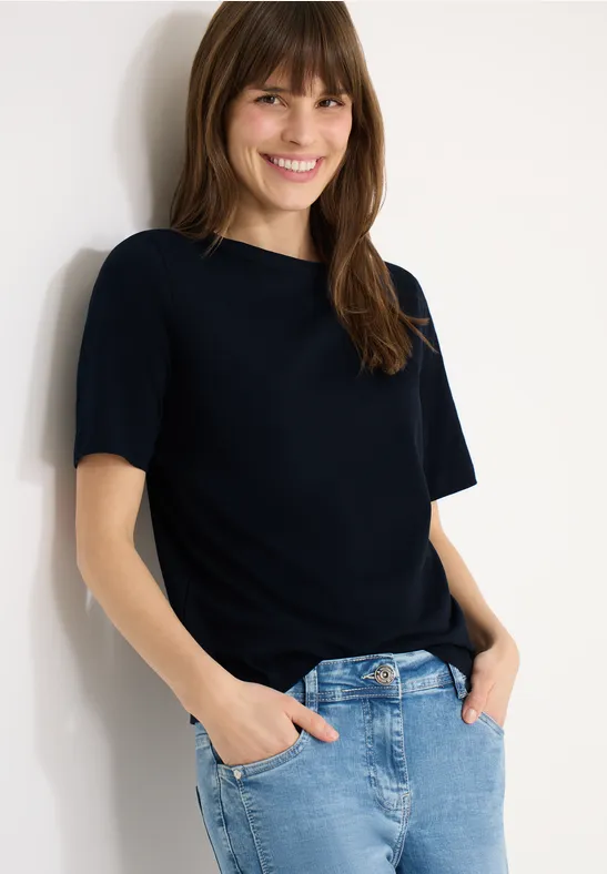 Shirt in effen kleur universal blue