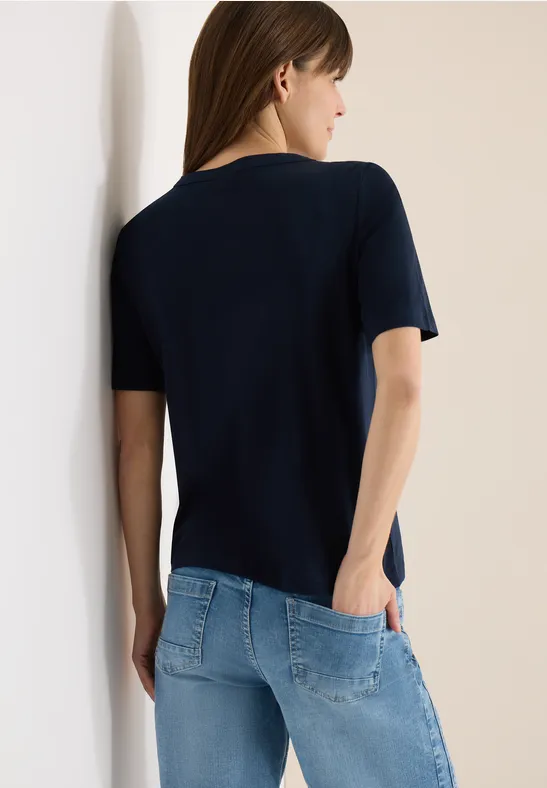 Shirt in effen kleur universal blue