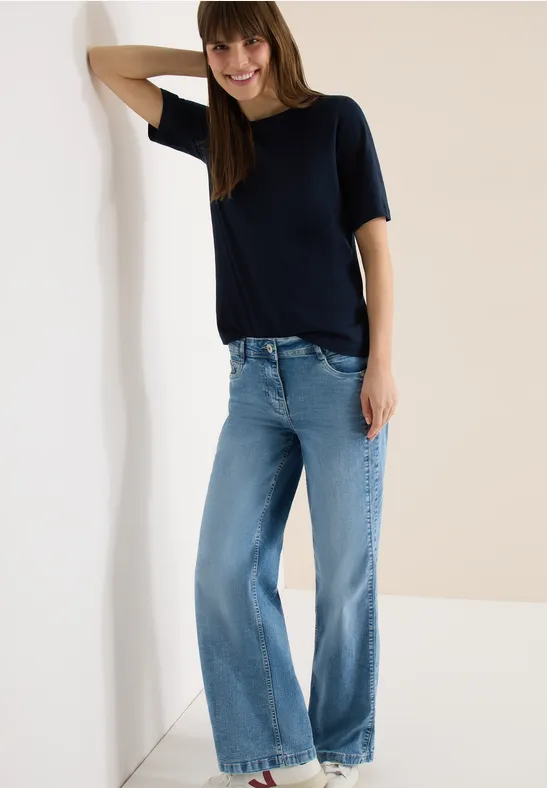 Shirt in effen kleur universal blue