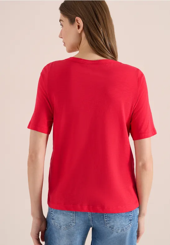 T-shirt en couleur unie glazed apple red