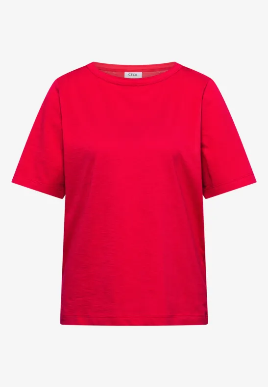T-shirt en couleur unie glazed apple red