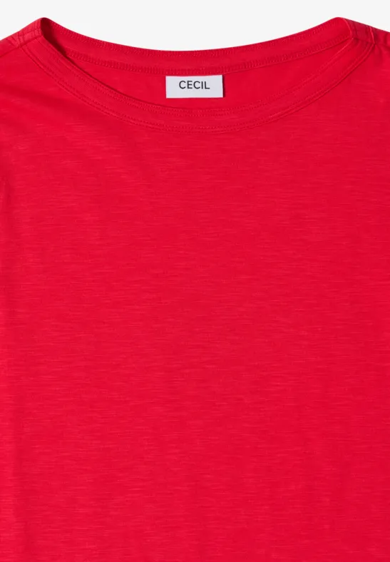 T-shirt en couleur unie glazed apple red