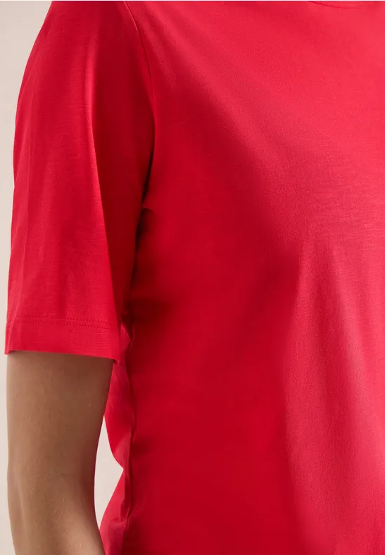 T-shirt en couleur unie glazed apple red