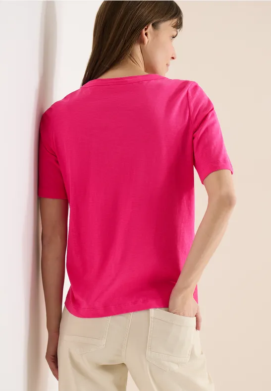 T-shirt en couleur unie beetroot pink