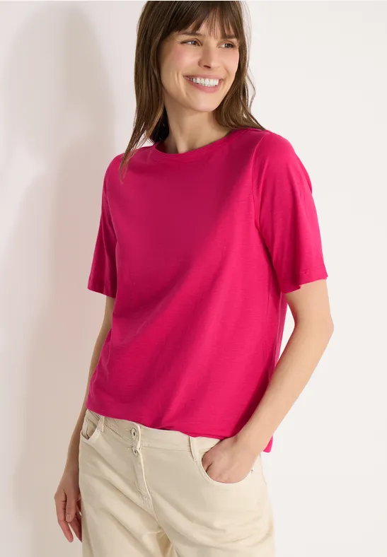 T-shirt en couleur unie beetroot pink