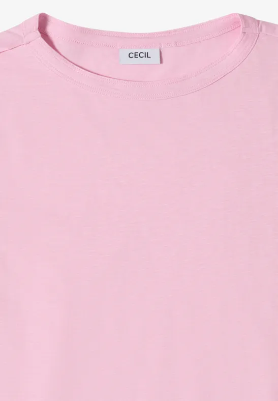 T-shirt en couleur unie light blush rose