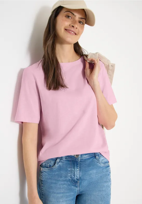 T-shirt en couleur unie light blush rose
