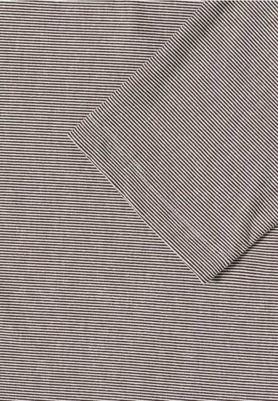 Gestreiftes T-Shirt macchiato brown