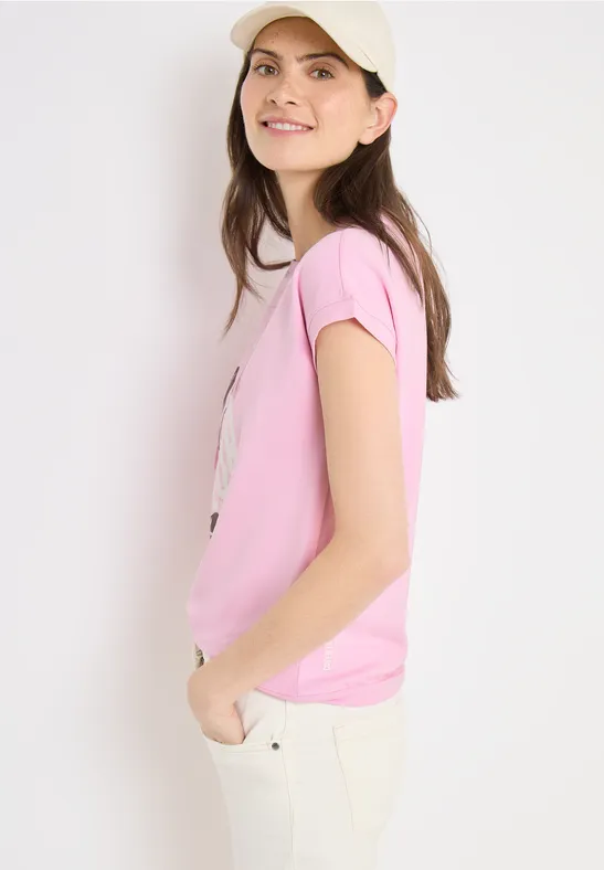 T-shirt avec impression sur le devant light blush rose