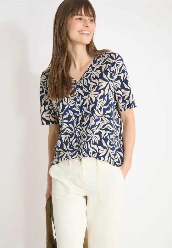 Shirt im Tunika-Look sporty denim blue