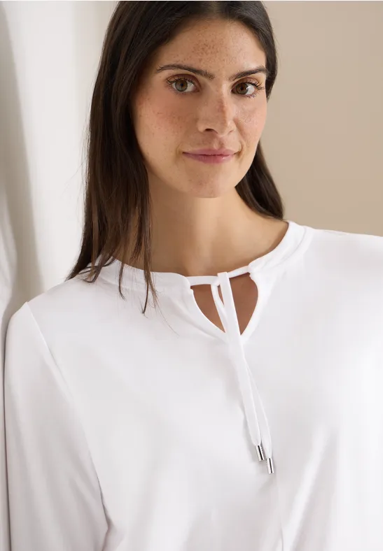 Shirt im Tunika-Look White
