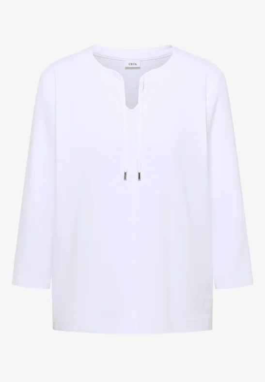 Shirt im Tunika-Look White