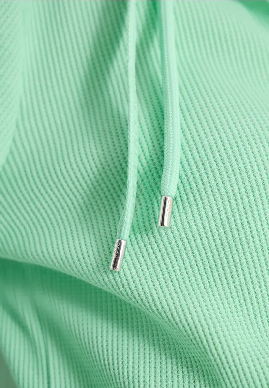 Jacke mit Kapuze und Streifenmuster juicy lime