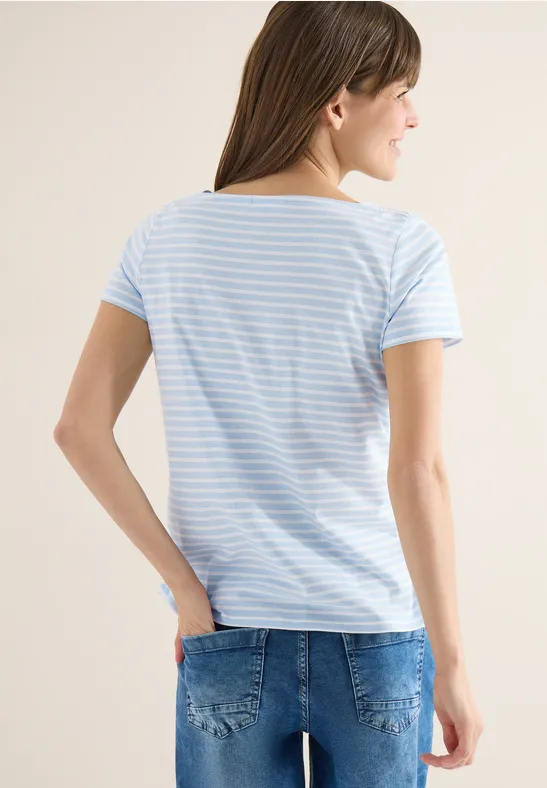 Koszula w paski light sky blue