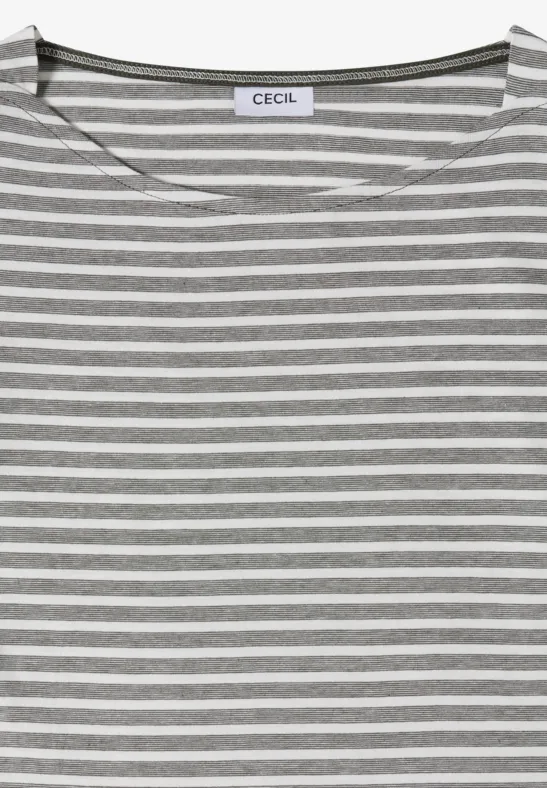 T-shirt à rayures khaki