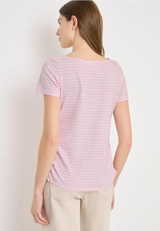 Gestreiftes Shirt light blush rose