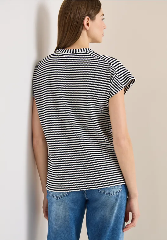 Gestreiftes Shirt universal blue