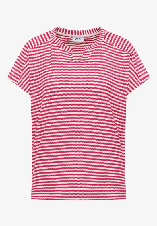 Koszula w paski beetroot pink