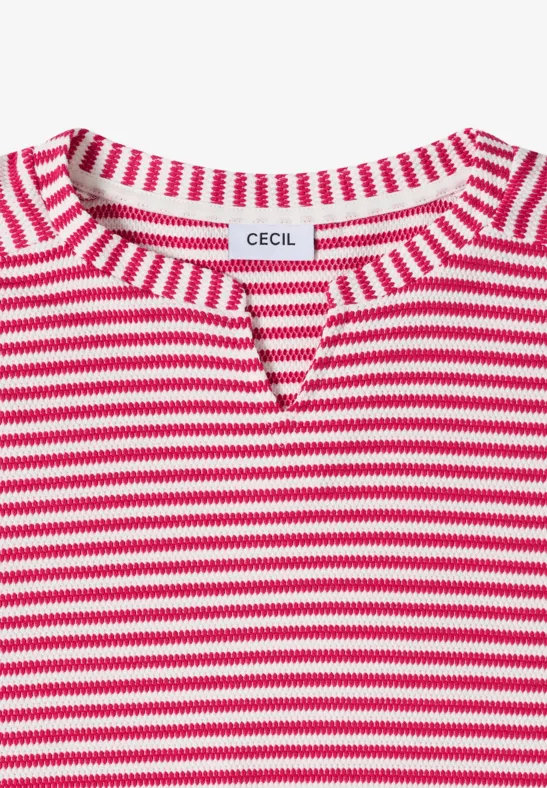 Koszula w paski beetroot pink