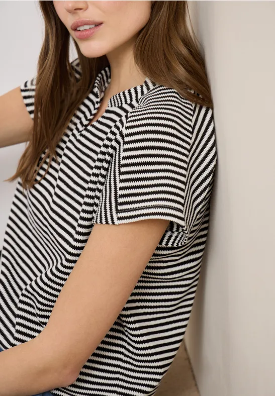 Koszula w paski macchiato brown