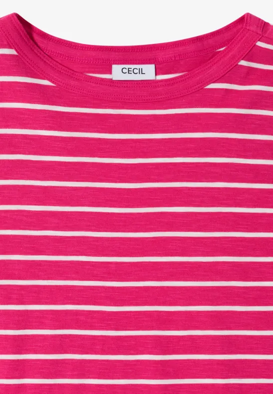 Shirt met strepen in een 2-pack vanilla white/beetroot pink