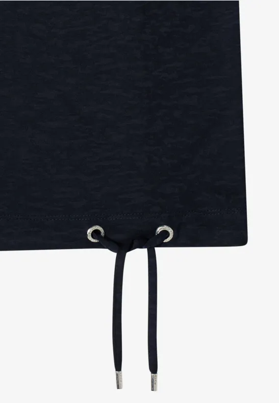 Shirt met korte mouwen en burn-out look universal blue