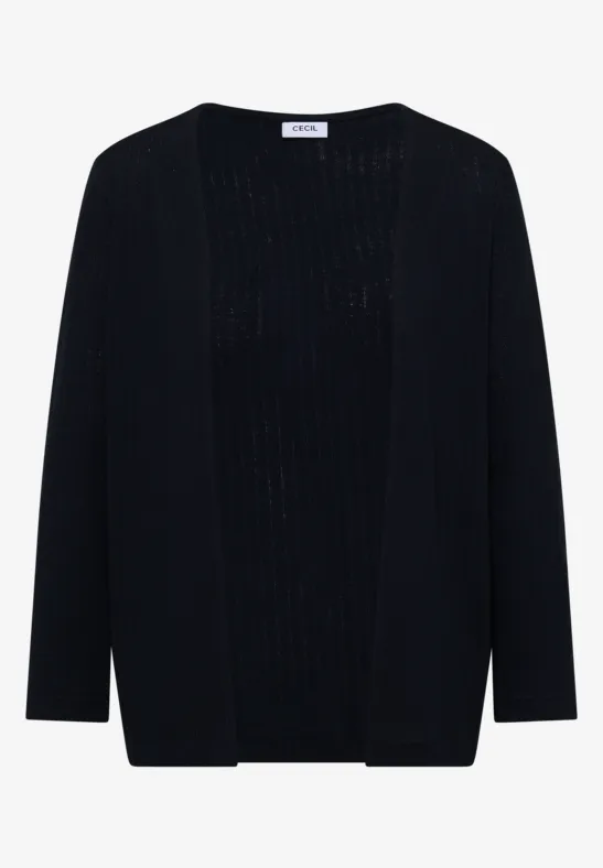 Vest met 3/4 mouwen in een gebreide look universal blue