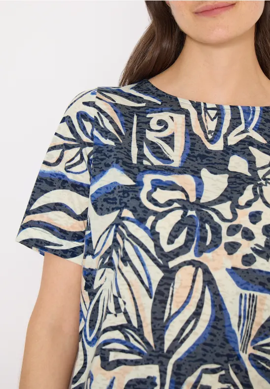 T-shirt à l'aspect dévoré universal blue