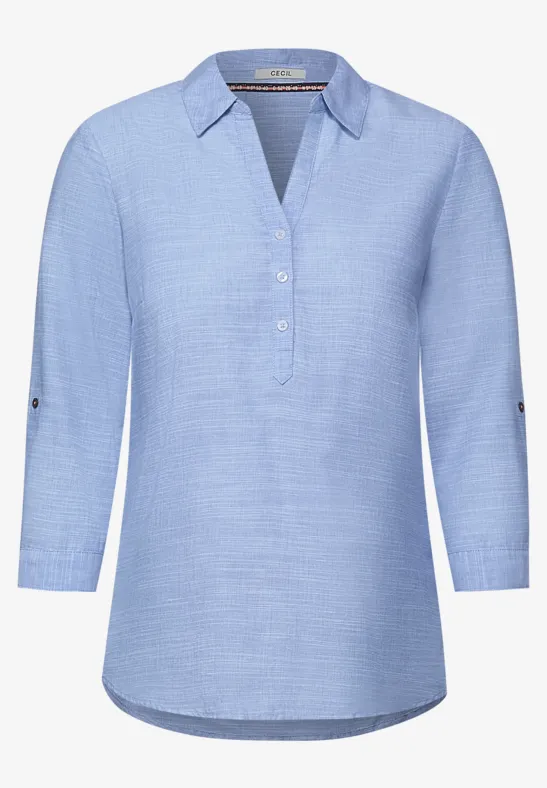 Chambray blouse blouse blue