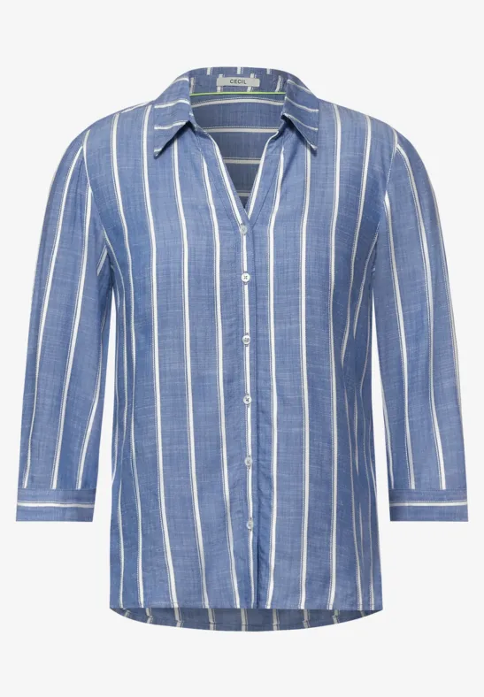 Chemisier chambray blouse blue