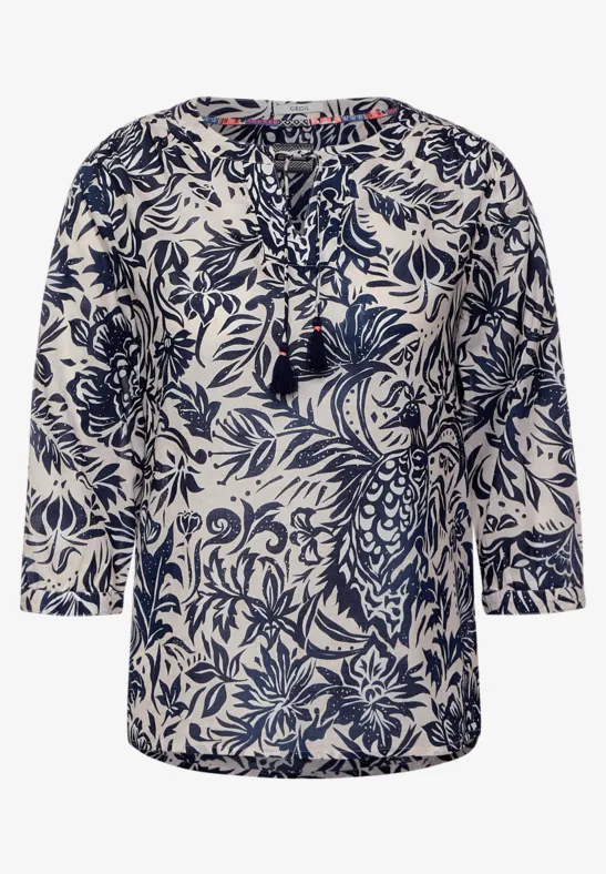 Chemisier motif à fleurs pure off white