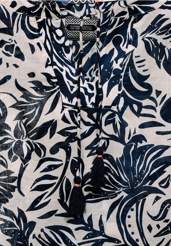 Chemisier motif à fleurs pure off white