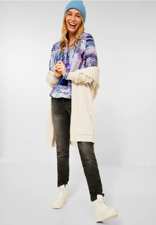 Blouse in tuniekstijl mountain blue