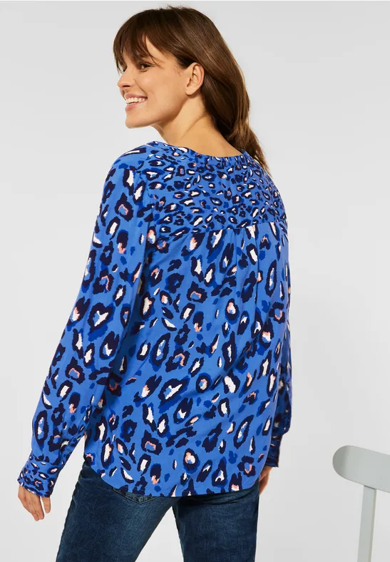 Blouse met printmix just blue