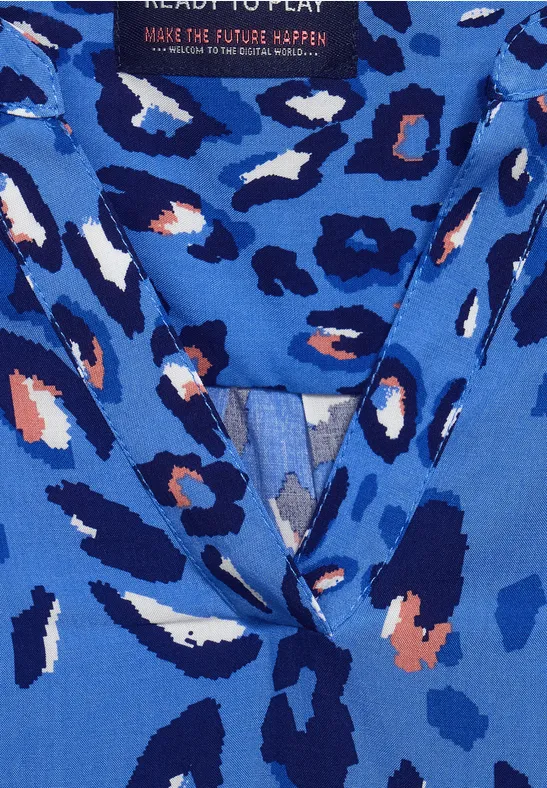 Blouse met printmix just blue