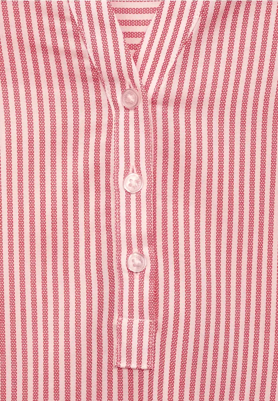 Bluse mit Streifenprint vibrant red